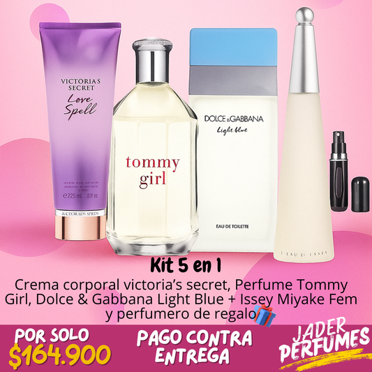 🌸 Kit Femenino 5 en 1 – Fragancias que enamoran