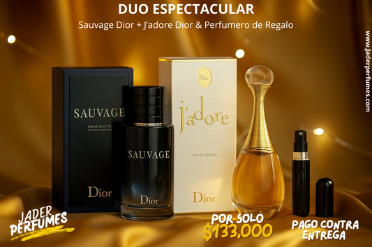 🌟 DUO ESPECTACULAR DIOR Sauvage Dior + J’adore Dior & Perfumerito de Regalo